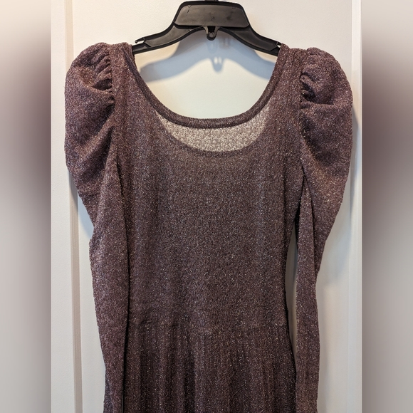 Zara Burgandy Dress Size S - Picture 2 of 5